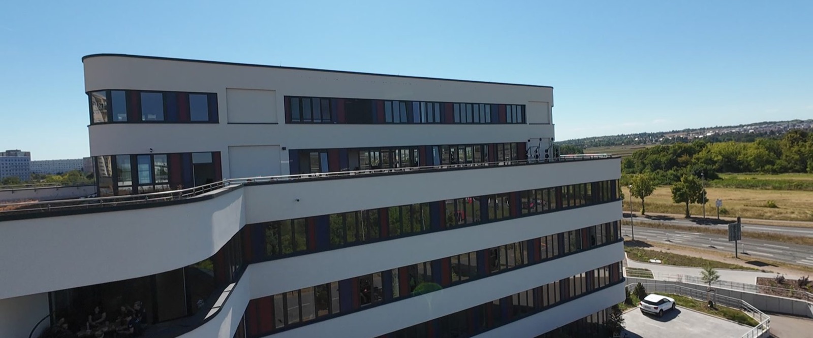Gebäude der Polyklinik Nord in Erfurt von außen